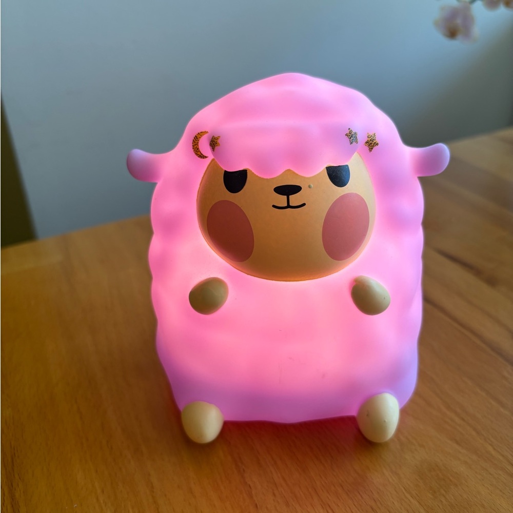 Adorable Purple Sheep Night Light